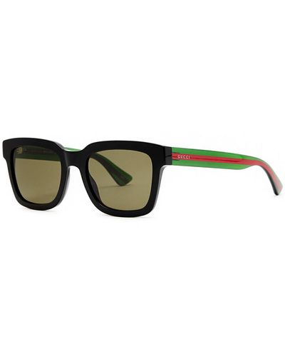 Gucci Square-frame Sunglasses - Green