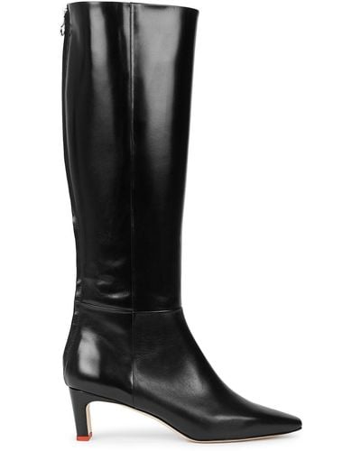 Aeyde Sidney 50 Leather Knee-high Boots - Black