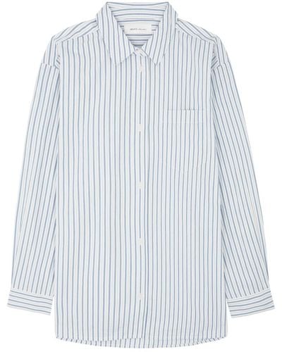 Skall Studio Edgar Striped Cotton Shirt - White