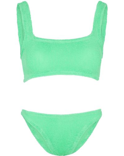 Hunza G Xandra Seersucker Bikini - Green