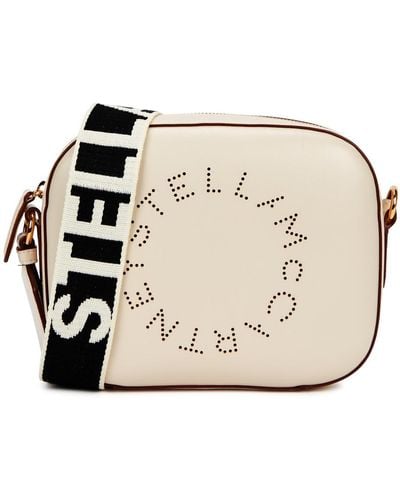 Stella McCartney Stella Logo Small Cross-body Bag - Natural