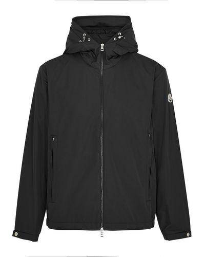 Moncler Traversier Hooded Nylon Jacket - Black