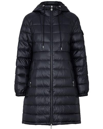Moncler Amintore Quilted Shell Coat - Blue