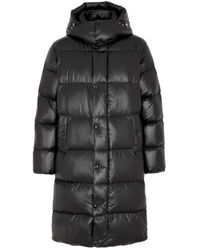 Duvetica Timavo Quilted Glossed Shell Coat - Black