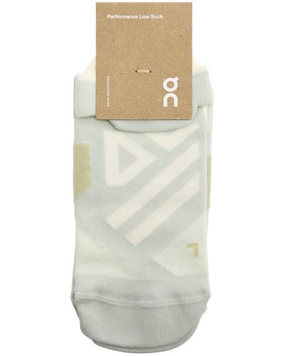 On Shoes Performance Stretch-jersey Trainer Socks - White