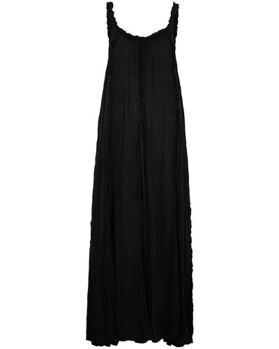 Free People Mckinley Cotton-Blend Maxi Dress - Black