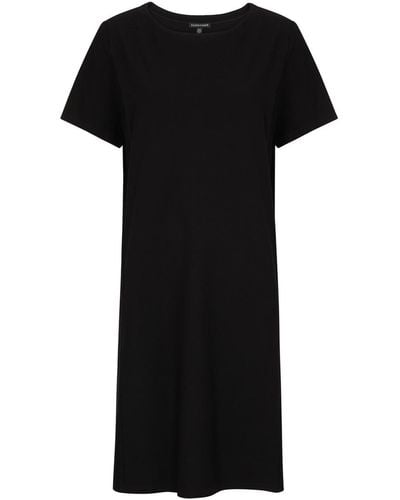 Eileen Fisher Stretch-crepe Mini Dress - Black