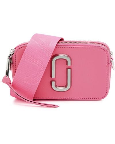 Marc Jacobs The Snapshop Leather Cross-Body Bag - Pink