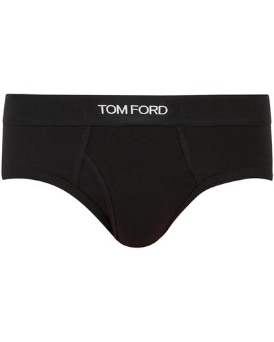 Tom Ford Stretch Cotton Briefs - Black