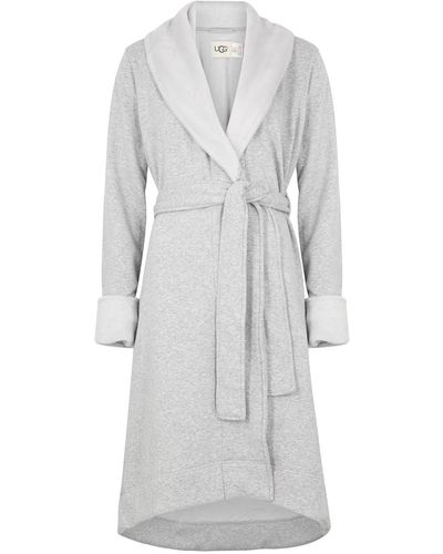 UGG Duffield Ii Fleece-lined Cotton Jersey Robe - Gray