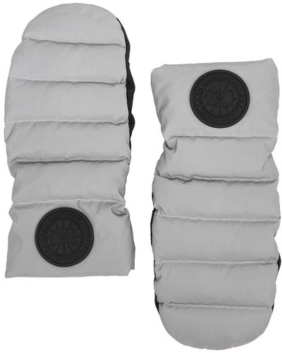 Canada Goose Reflective Quilted Mittens, , Mittens - Gray