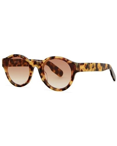 KENZO Black Round-frame Sunglasses - Brown