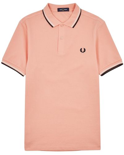 Fred Perry Coral Piqué Cotton Polo Shirt - Pink