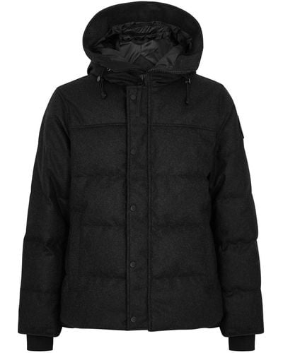 Canada Goose Macmillan Quilted Wool-Blend Parka - Black