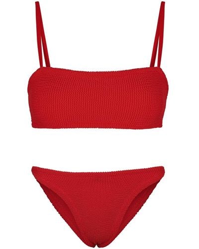 Hunza G Gigi Seersucker Bikini - Red