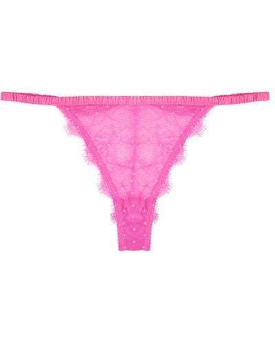 Love Stories Charlotte Panelled Lace Briefs - Pink