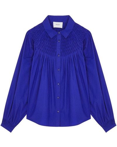 Merlette Solstice Cotton-Poplin Shirt - Blue