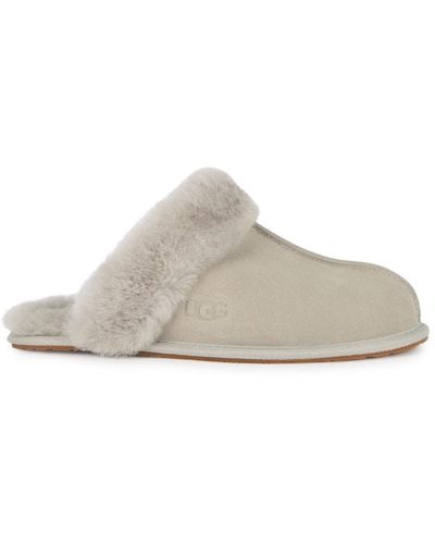 UGG Scuffette Ii Suede Slippers , Slippers, Rubber Outsole - White