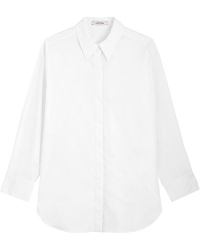 Dorothee Schumacher Stretch-Cotton Poplin Shirt - White