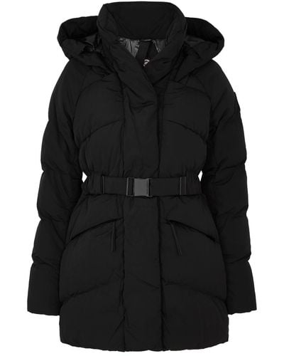 Canada Goose Marlow Belted Quilted Shell Coat - Black