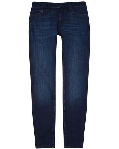 7 For All Mankind Paxtyn Luxe Performance Plus+ Dark Skinny Jeans - Blue