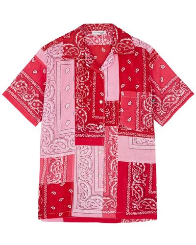 ARIZONA LOVE Bandana-print Cotton Shirt - Red