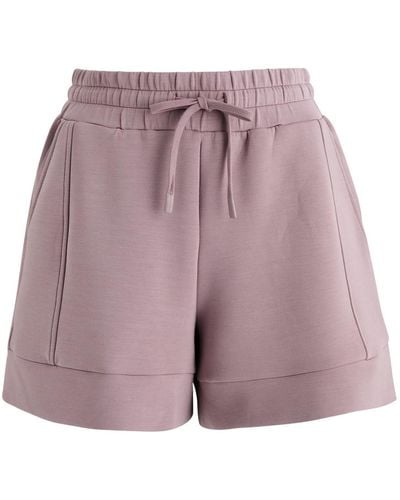 Varley Atrium Stretch-Jersey Shorts - Purple