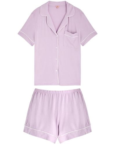 Eberjey Gisele Jersey Pyjama Set - Purple