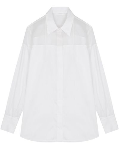 Helmut Lang Panelled Cotton Shirt - White