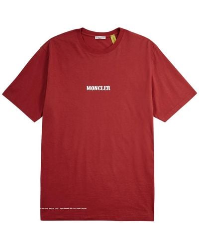Moncler Genius 7 Moncler Frgmt Circus Cotton T-shirt - Red