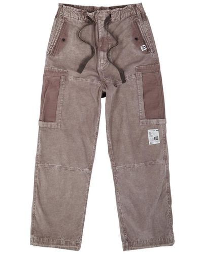 Maison Mihara Yasuhiro Faded Cotton Cargo Pants - Gray