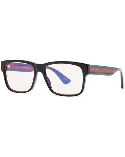 Gucci D-Frame Optical Glasses - Black