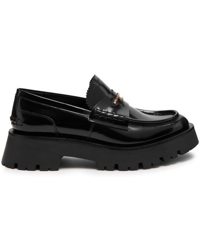 Alexander Wang Carter Lug Leather Loafers - Black