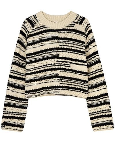Day Birger et Mikkelsen Valery Striped Cotton Sweater - Black