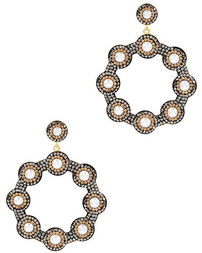 SORU Baroque 18Kt-Plated Hoop Earrings - Metallic