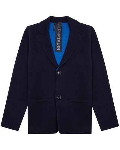 Alpha Tauri Faco Wool Jacket - Blue