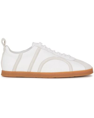 Totême Toteme Paneled Leather Sneakers - White