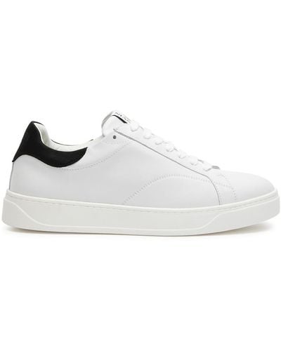 Lanvin Ddb0 Leather Trainers - White