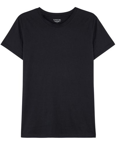 Vince Essential Pima Cotton T-Shirt - Black
