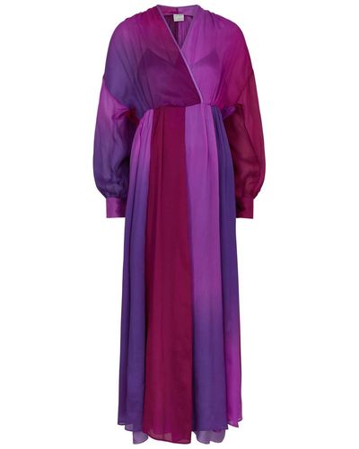 Forte Forte Forte_forte Dégradé Silk-georgette Maxi Dress - Purple