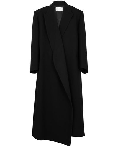 The Row Dhani Oversized Wool Coat - Black