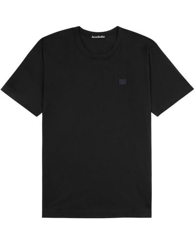 Acne Studios Nash Logo Cotton T-shirt - Black