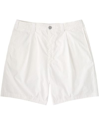 Stone Island Marina Cotton Shorts - White
