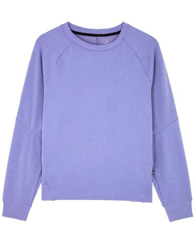 On Shoes Movement Stretch-Jersey Sweatshirt - Purple