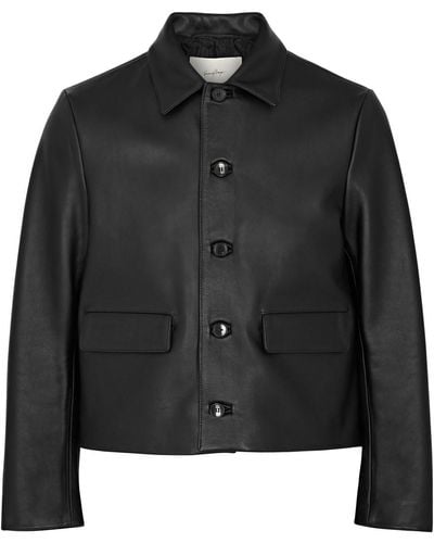 Second Layer Mad Dog Leather Jacket - Black