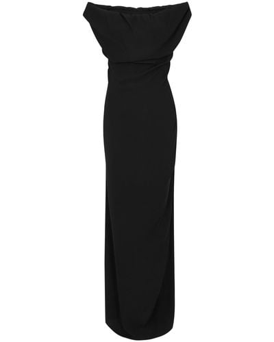 Vivienne Westwood Ginnie Draped Off-the-shoulder Maxi Dress - Black