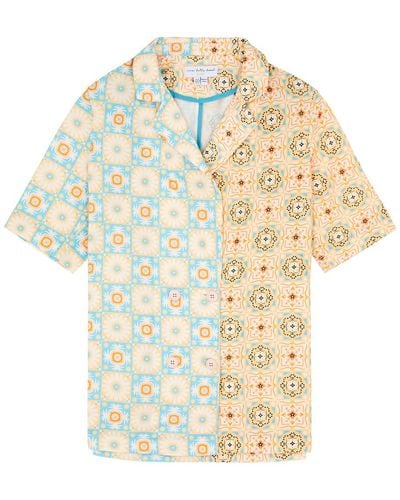 Never Fully Dressed Margo Printed Cotton-blend Shirt - White