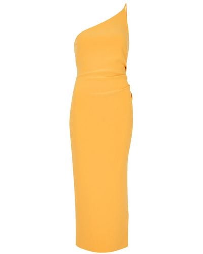 Bec & Bridge Nala One-Shoulder Midi Dress - Yellow