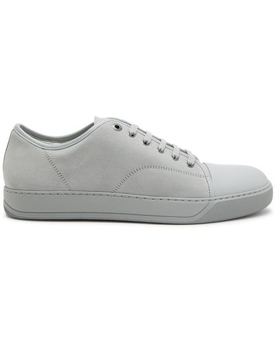 Lanvin Dbb1 Suede Sneakers - Gray