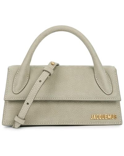 Jacquemus Le Chiquito Long Leather Top Handle Bag - Natural